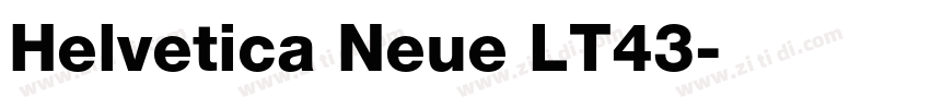 Helvetica Neue LT43字体转换